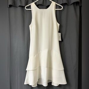 NEW - Halston Tank Shift Dress - White Size 4